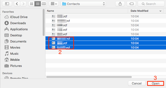 Sync Contacts from Mac to iPhone iPad – Step 4