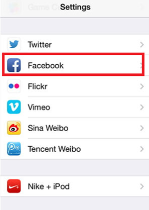 Sync Facebook Contacts With iPhone - Step 3