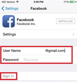 Sync Facebook Contacts With iPhone - Step 4