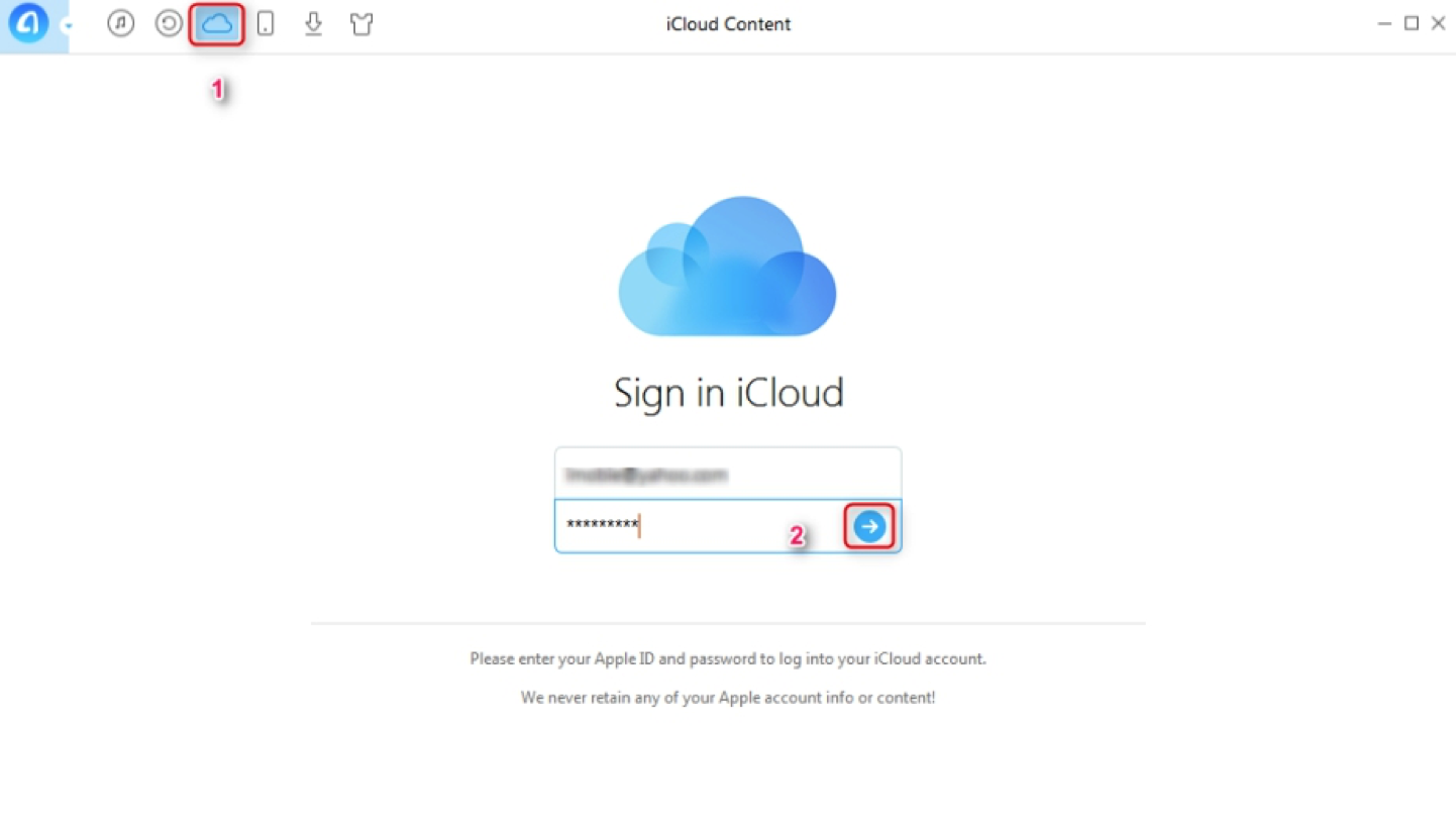 Sync iCloud Contacts with Google via AnyTrans - Step 1