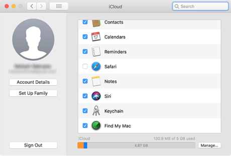 sync icloud folder on mac