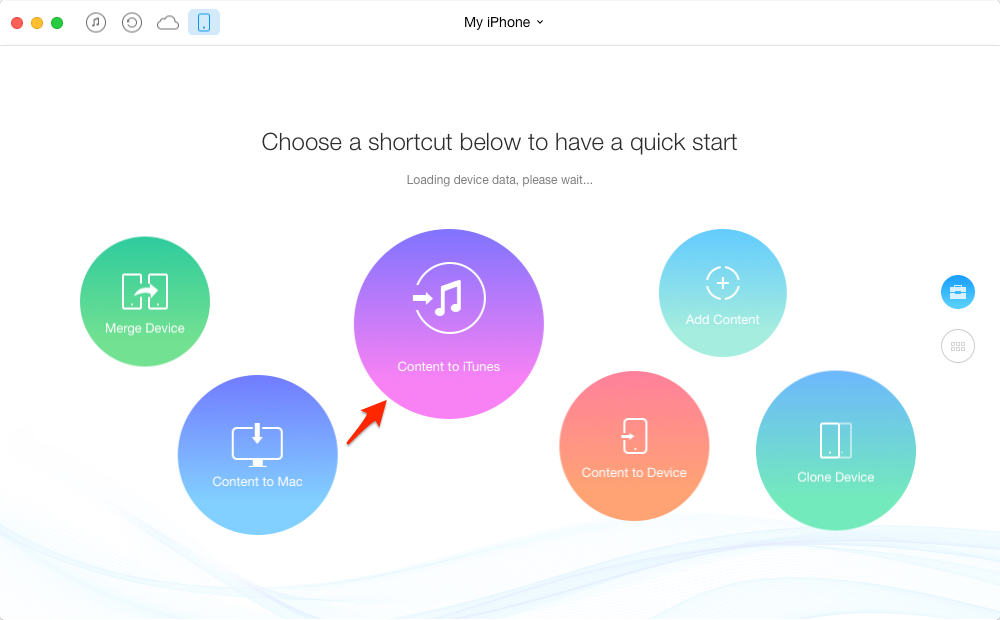 Sync Your iPhone 6/6s to iTunes with AnyTrans – Step 1