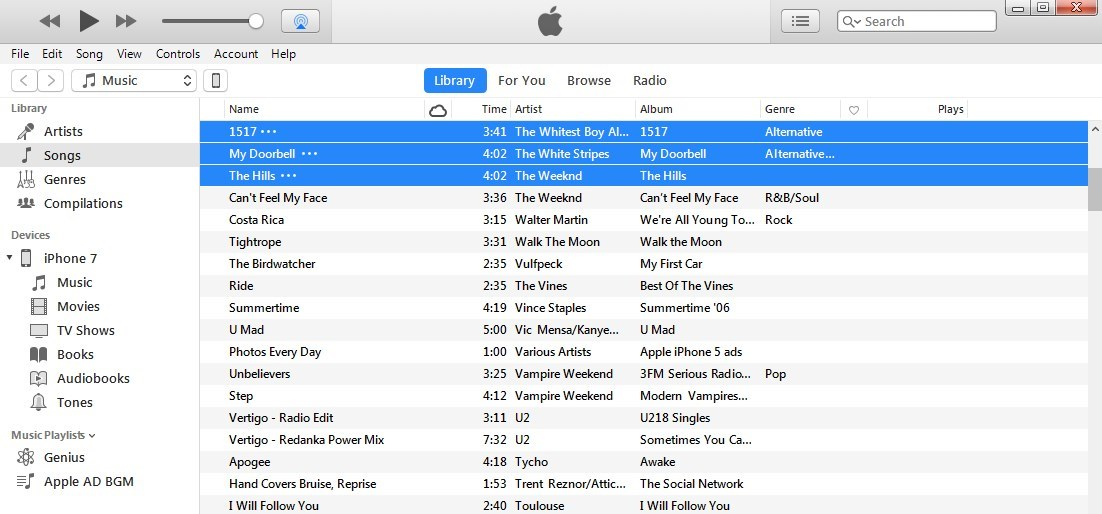 How to Transfer iTunes Library to iPhone 8/X with Dragging