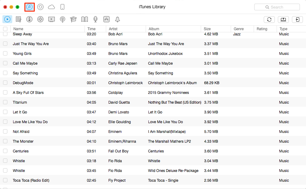 Sync Music to iPhone with AnyTrans – Step 2