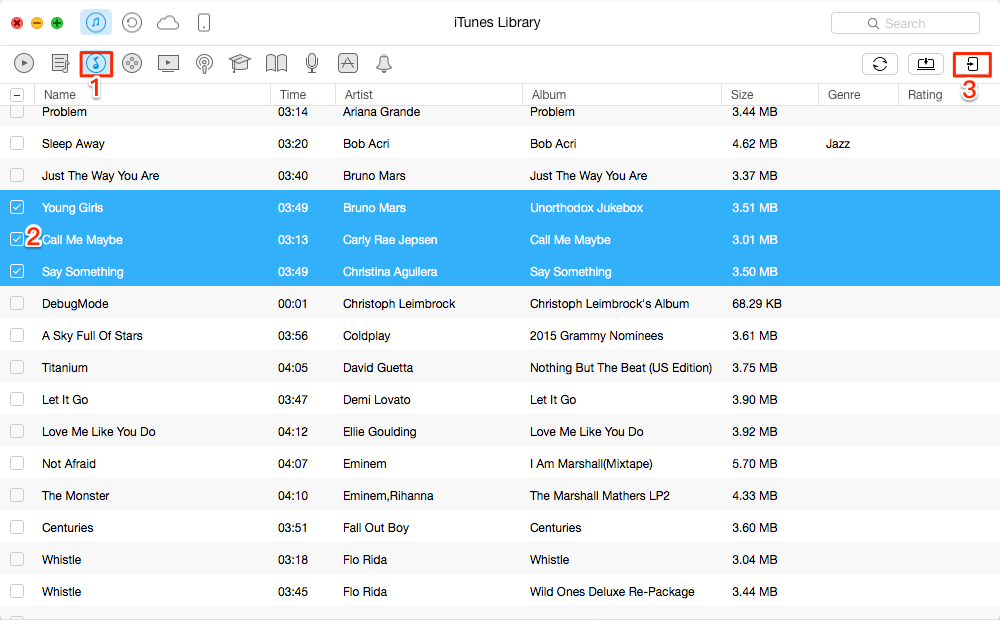 Sync Music to iPhone with AnyTrans – Step 3