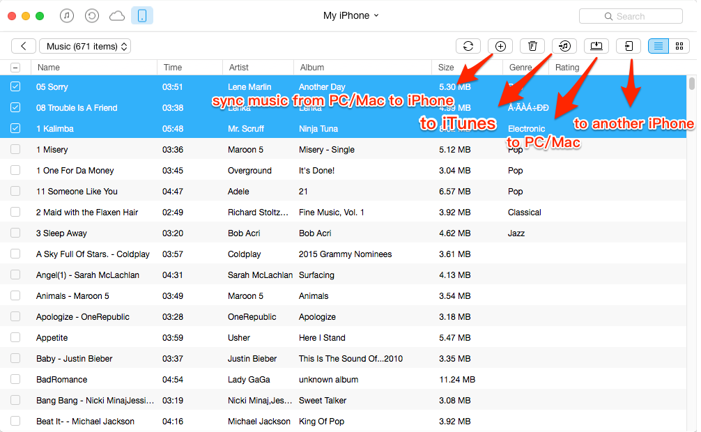 Manage iPhone Music with AnyTrans