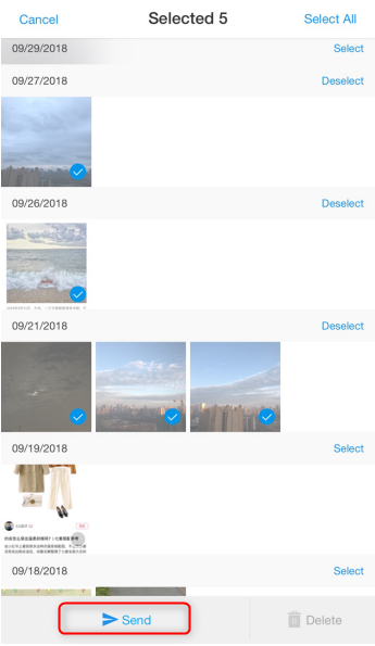 Wireless Method to Send Photos from iPhone to iPad - Step 3