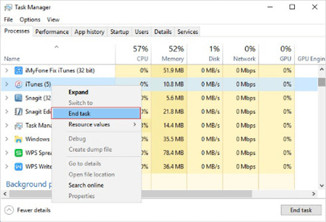 Task Manager Window