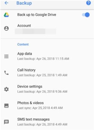 Recover Disappeared Messages from Google Bakcup