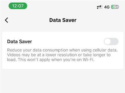 Turn Off Data Saver