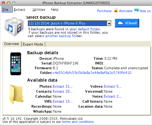 free ios backup extractor