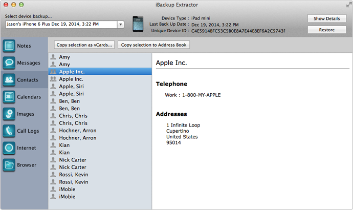 ibackup extractor multiple backups