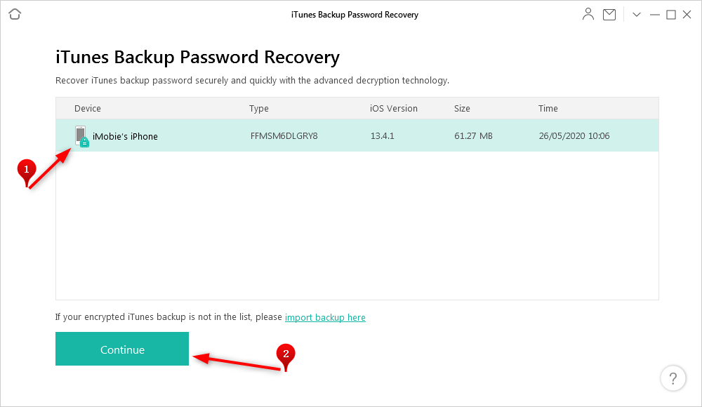 iphone backup password recovery mac