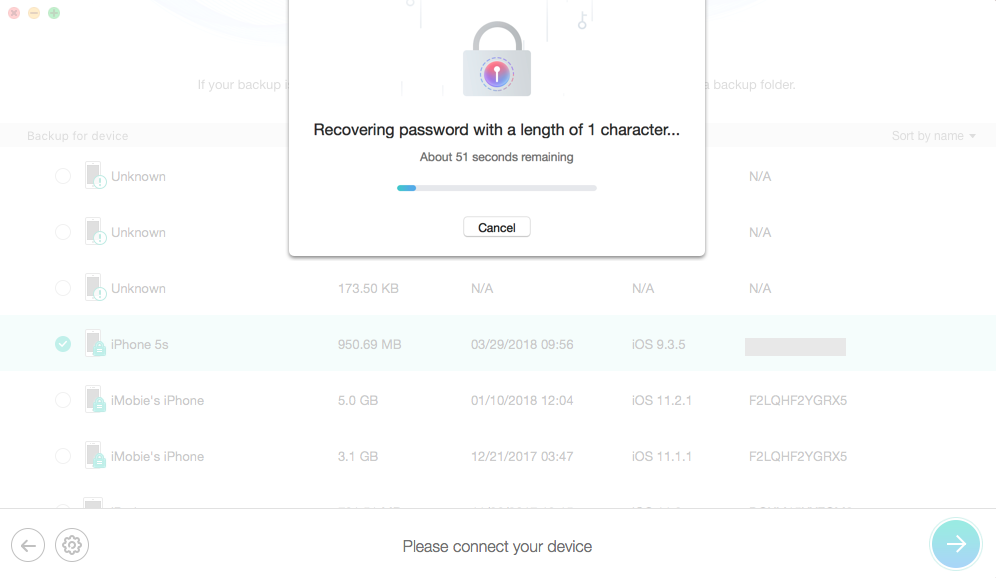 How to Unlock iPhone Backup with a Free Way – Step 4