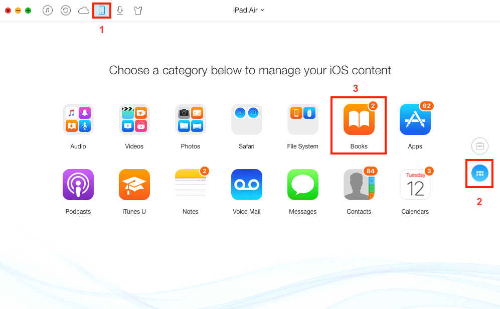 How to Transfer PDF Presentation to iPad with AnyTrans - Step 1