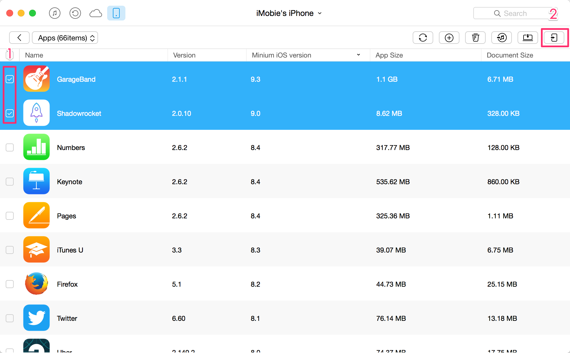 How to Transfer Apps from iPhone to iPad with AnyTrans - Step 3