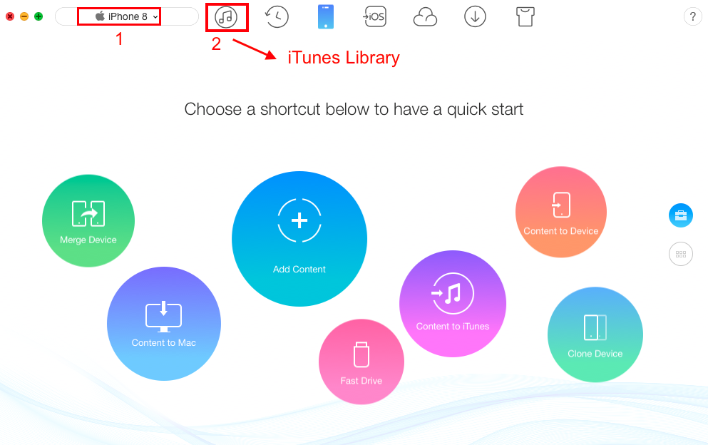 How to Transfer Apps from iTunes 12.7 to iPhone 8/X – Step 1