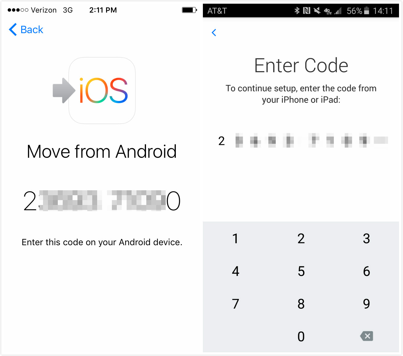 Transfer Calendar from Samsung to iPhone with Move to iOS – Screen Overview