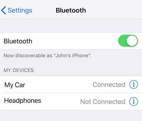 How to Transfer Contacts from iPhone to Huawei via Bluetooth - Step 1