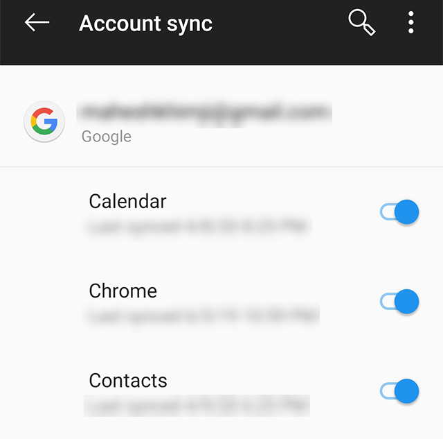 Enable Contacts Sync