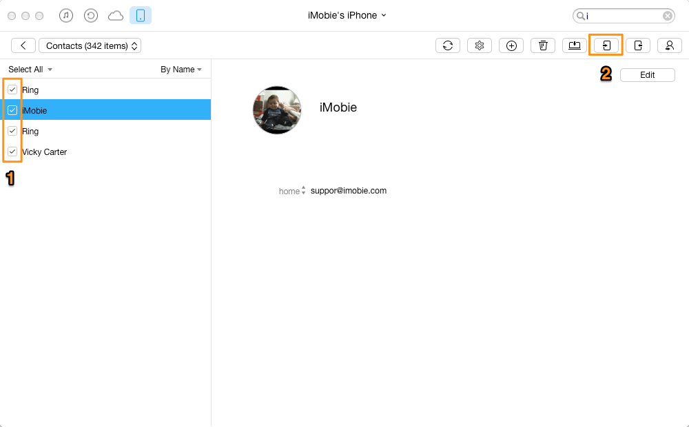 How to Transfer iPhone 5 Contacts to iPhone SE – Step 3