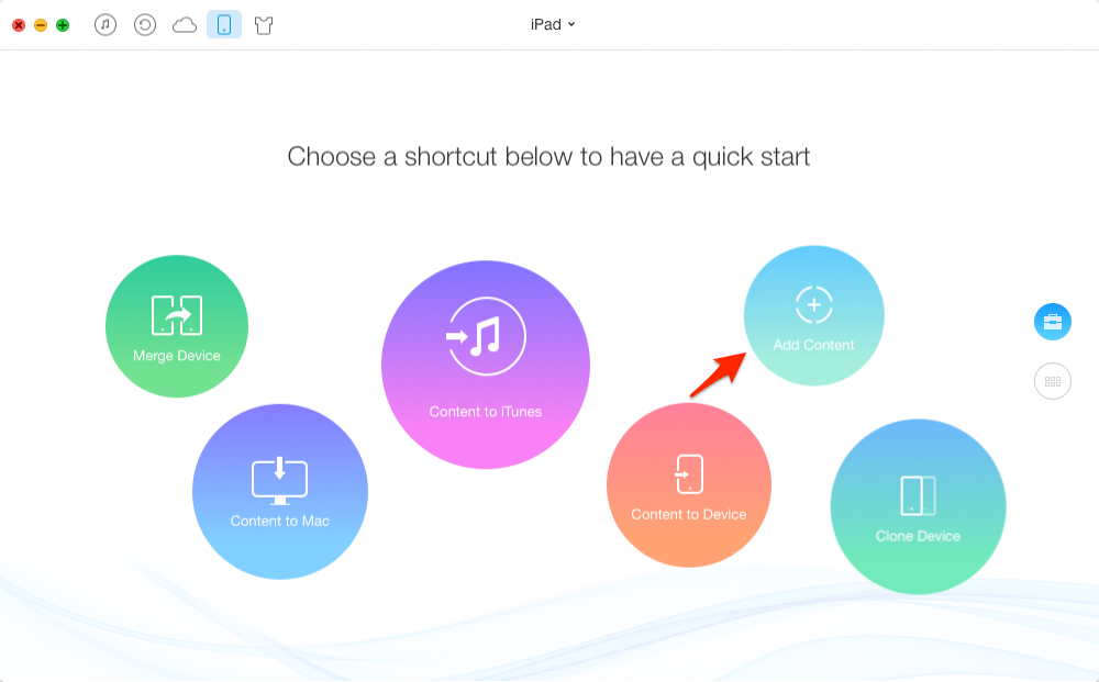 How to Transfer Data from Computer to iPad – Step 2