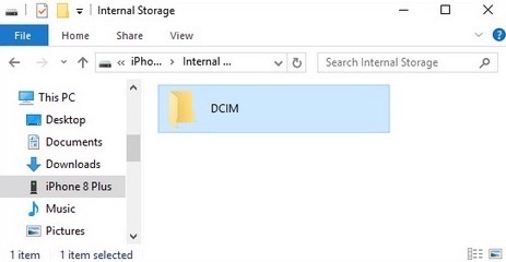 Move DCIM Folder from iPhone to USB Stick