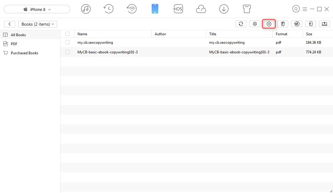 How to Transfer Files from Computer to iPhone X/8 (Plus) - Step 3