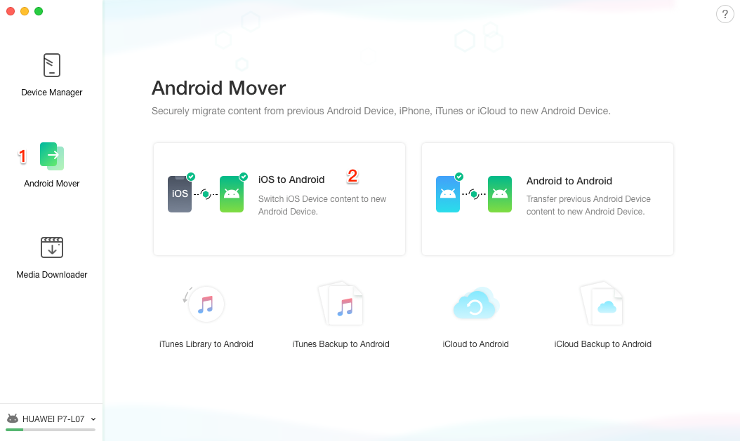 transfer files between android and iphone