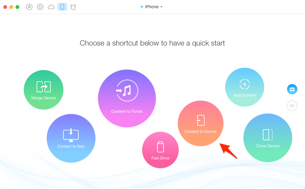 How to Transfer Files from iPhone to iPad – Step 2