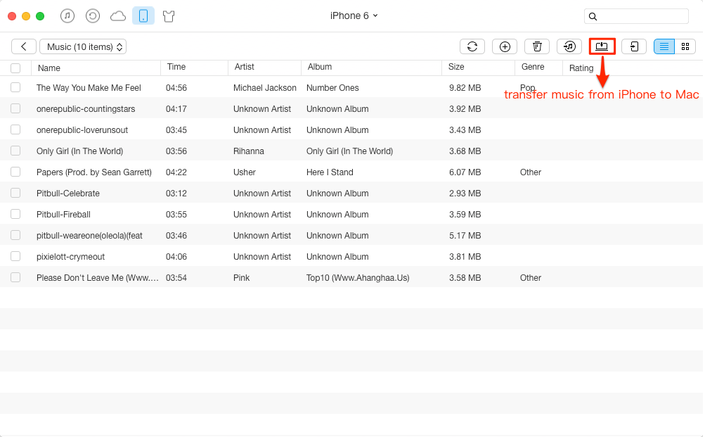 How to Transfer Files from iPhone to Mac – Step 3