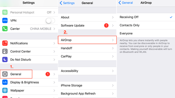 How to Transfer Files from Laptop to iPhone via AirDrop – Step 2