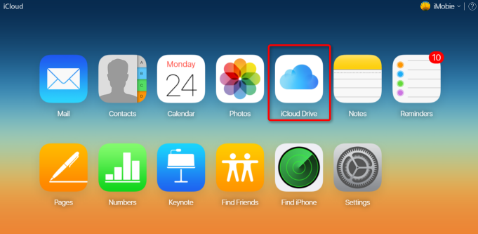 How to Transfer Files to iCloud via icloud.com - Step 2