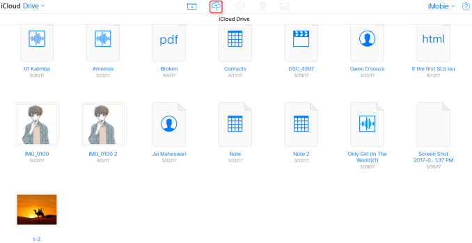 How to Transfer Files to iCloud via icloud.com - Step 3