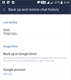 Backup Line Chat History to Google Drive