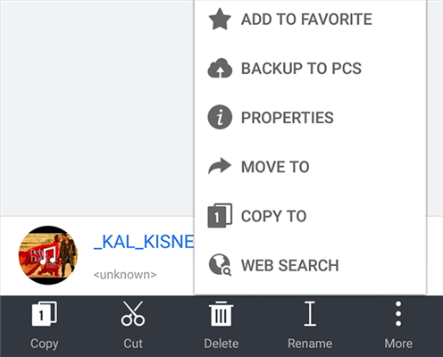 Move music from Android to SD card with ES File Explorer