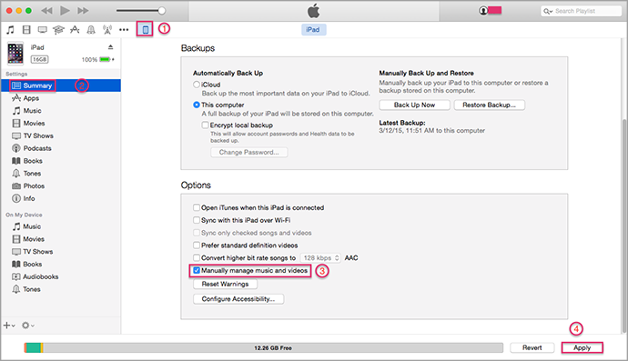 Transfer Music from Computer to iPad Air/iPad mini ...