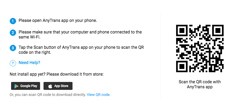 Transfer Music from PC/Mac to iPhone Wirelessly - Step 2