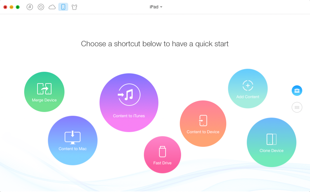 How to Add Music from iPad Air/Air 2 and iPad mini 2/mini 3 to iTunes – Step 1