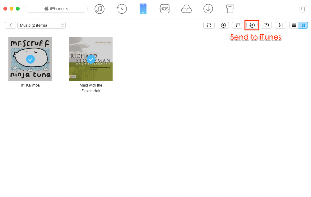 How to Transfer Music from iPhone X to iTunes – Step 3