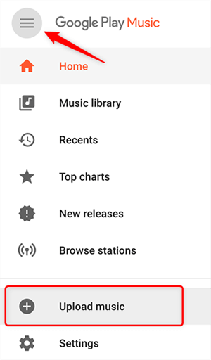 Upload Music to Google Play Music on Web
