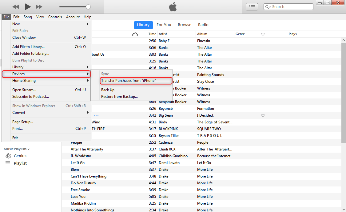 how to transfer itunes playlist from mac to samsung phone