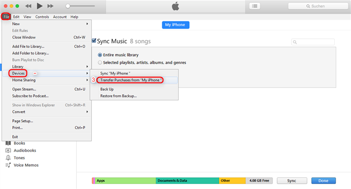 transfer music from iphone to itunes free unlimited mac