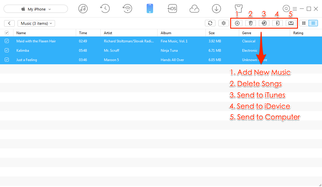 Manage iPhone iPad Music with AnyTrans