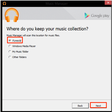 How to Get iTunes Music on Android Using Google Play Music – Step 3