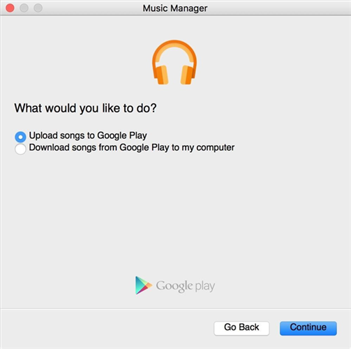 How to Transfer Music from iTunes to Google Play via Music Manager App - Step 1