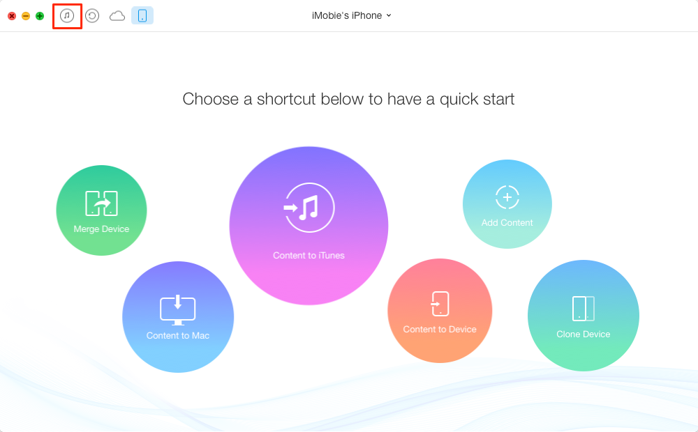 How Do I Transfer Music from iTunes to iPhone with AnyTrans – Step 1