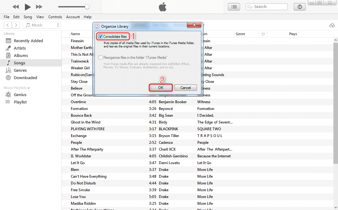 Transfer Music from One iTunes Account to Another via iTunes
