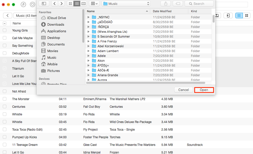 How to Transfer Music from PC to iPad with AnyTrans – Step 3
