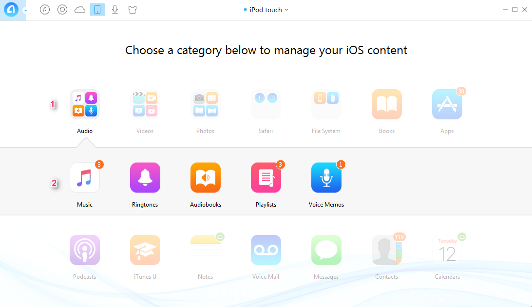How to Transfer Music from PC to iPod/iPod touch – Step 1